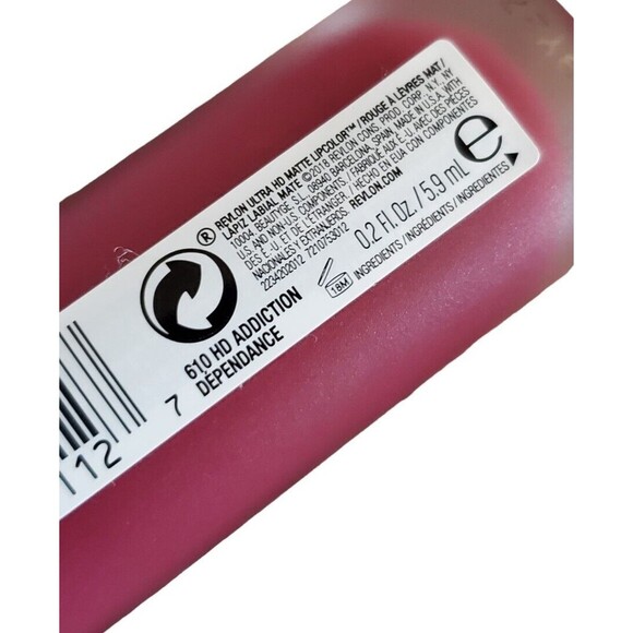 Revlon Ultra HD Matte Lip Color 610 HD ADDICTION Gloss Makeup 0.2 oz NEW - Picture 2 of 4